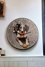 Personalised vinyl record Clock - your own image - gift - Display - Man Cave - Bar - Decor - made with re-purposed vinyl records - quartz