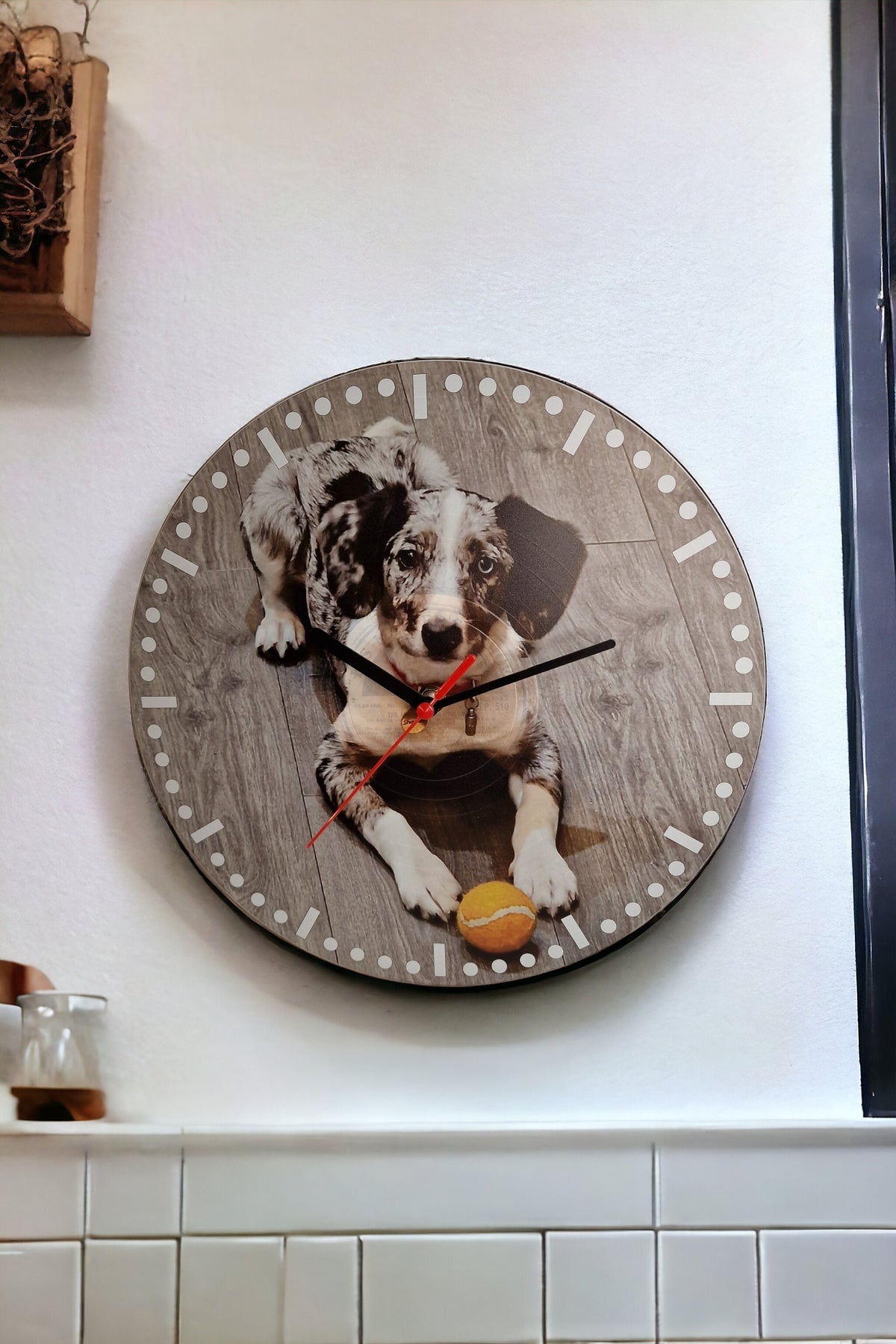 Personalised vinyl record Clock - your own image - gift - Display - Man Cave - Bar - Decor - made with re-purposed vinyl records - quartz