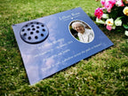 Personalised Image memorial grave marker, Temporary headstone, outdoor, remembering your loved ones - Male - Female - decoration - Funeral