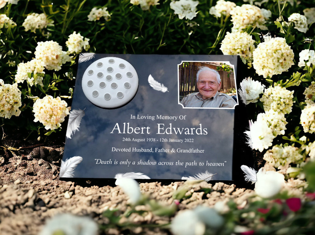 Personalised Image memorial grave marker, Temporary headstone, outdoor, remembering your loved ones - Male - Female - decoration - Funeral