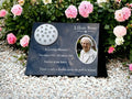 Personalised Image memorial grave marker, Temporary headstone, outdoor, remembering your loved ones - Male - Female - decoration - Funeral