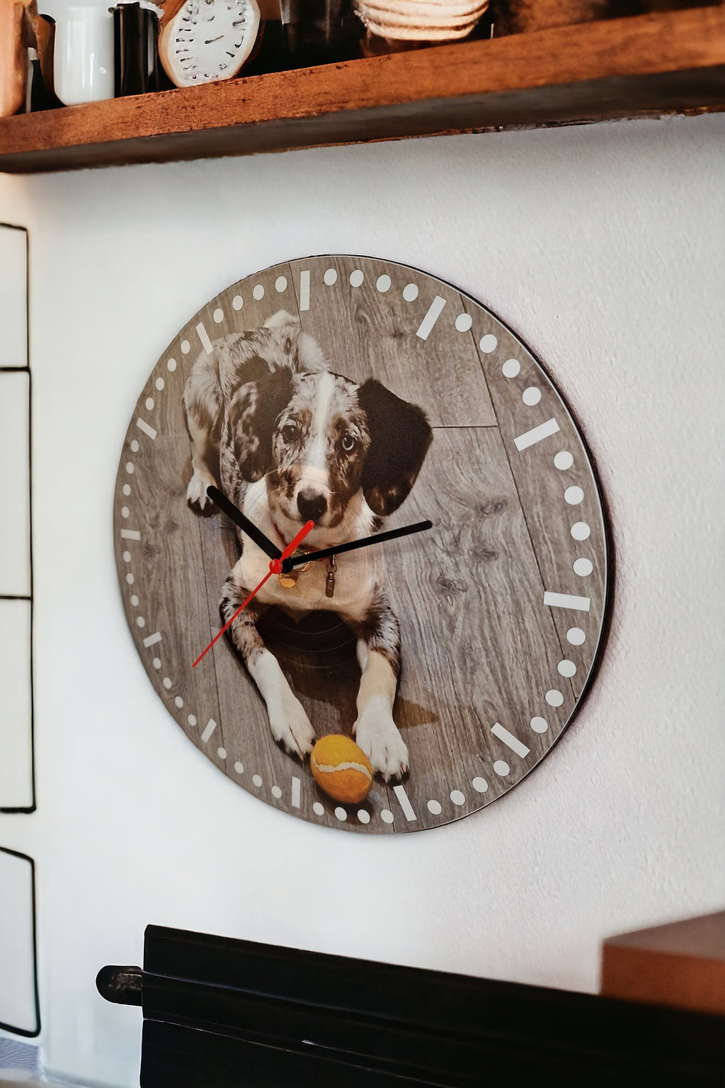 Personalised vinyl record Clock - your own image - gift - Display - Man Cave - Bar - Decor - made with re-purposed vinyl records - quartz