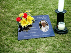 Personalised Image memorial grave marker, Temporary headstone, outdoor, remembering your loved ones - Male - Female - decoration - Funeral