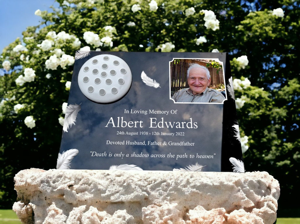 Personalised Image memorial grave marker, Temporary headstone, outdoor, remembering your loved ones - Male - Female - decoration - Funeral