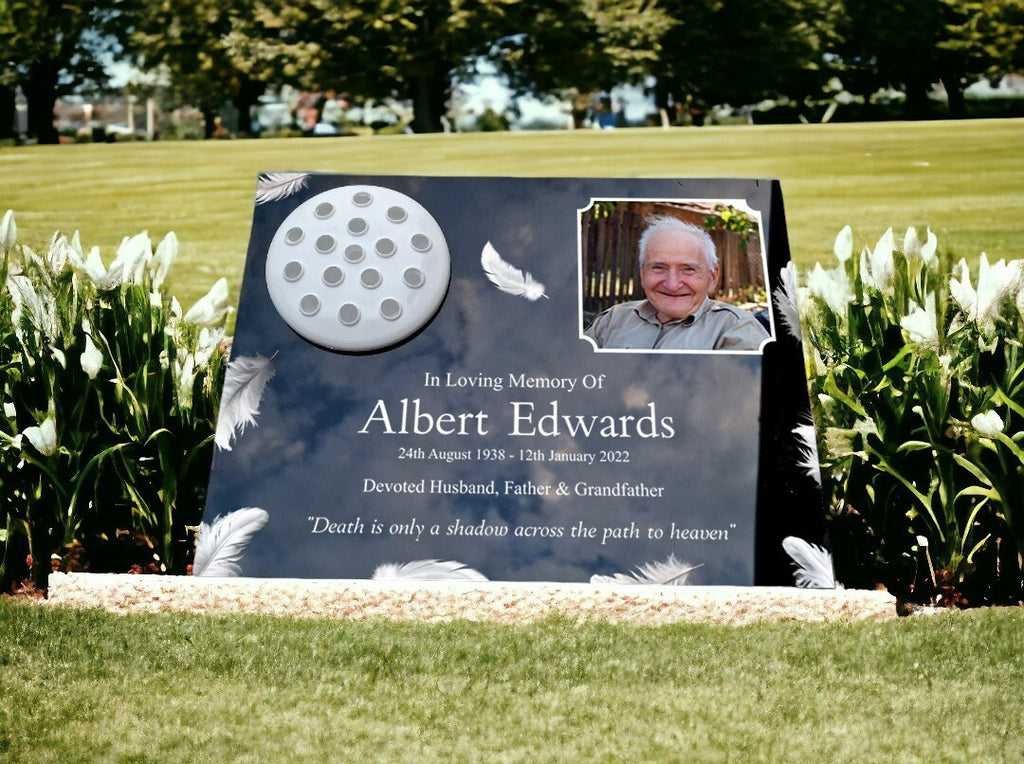 Personalised Image memorial grave marker, Temporary headstone, outdoor, remembering your loved ones - Male - Female - decoration - Funeral
