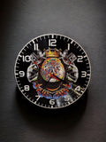Motorbike Clock - superbike - Offroad - Bike - Crosser - Scrambler - Display - Man Cave - Bar - Decor - made with re-purposed vinyl records