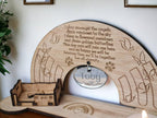 personalised pet memorial candle holder with poem. Stunning rememberance item. Display, memories, dog, cat, anniversary of death, birth.