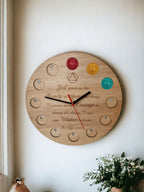 Serenity Prayer Recovery Token Display Clock - Chips - Personalized Serenity Prayer Recovery Chip Holder - AA display - Holder - Coin