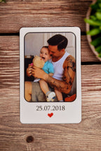 Personalised Baby Child Child Fathers day Keepsake Wallet - Purse card - Dad - Anniversary - Memory - Sentimental - Gift - Thoughtful