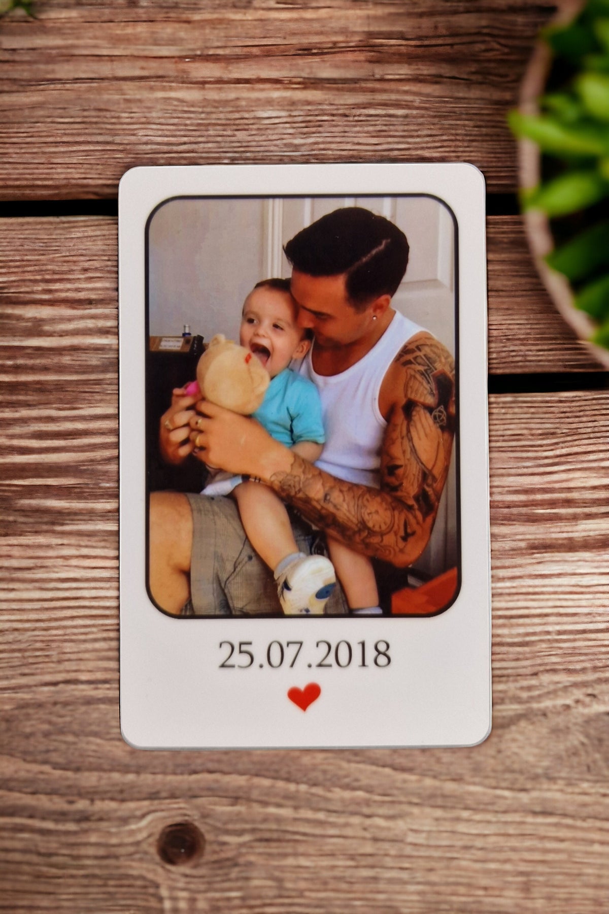 Personalised Baby Child Child Fathers day Keepsake Wallet - Purse card - Dad - Anniversary - Memory - Sentimental - Gift - Thoughtful