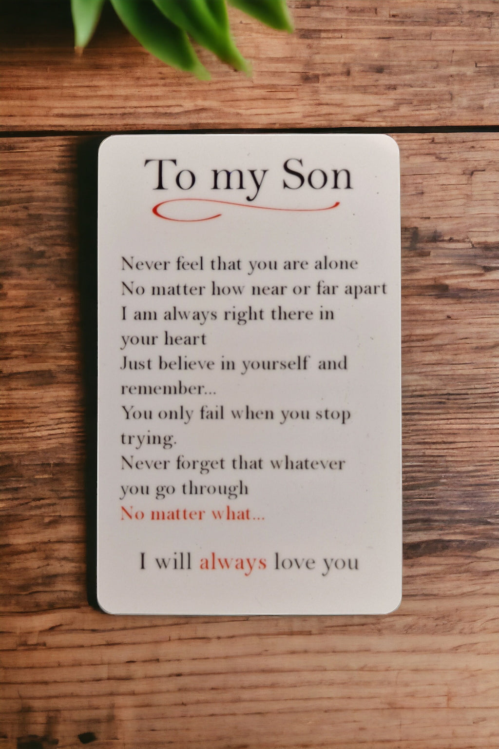 Personalised Baby Child Child Fathers day Keepsake Wallet - Purse card - Dad - Anniversary - Memory - Sentimental - Gift - Thoughtful