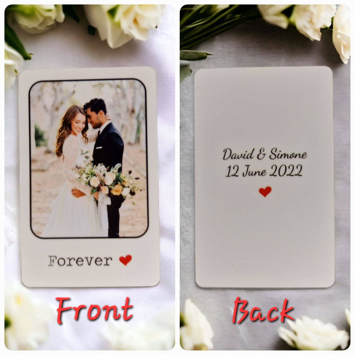 Personalised Couple Keepsake Wallet - Purse card - Dad - Anniversary - Memory - Sentimental - Gift - Thoughtful present - Surprise