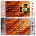 Personalised Baby Child Child Fathers day Keepsake Wallet - Purse card - Dad - Anniversary - Memory - Sentimental - Gift - Thoughtful