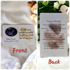 Personalised Baby Child Memorial Wallet - Purse card - Funeral - Anniversary - Memory - Sentimental - Gift - Thoughtful - Grave decor