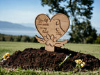 Personalised pet memorial grave markers - Stake - Garden shrine - Dog - Cat - Puppy - Anniversary - Remembering - Spike - Urn - Cremation