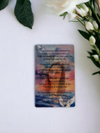 Personalised Memorial Wallet - Purse card - Funeral - Anniversary - Memory - Sentimental - Gift - Thoughtful -Present - Grave decor BULK BUY