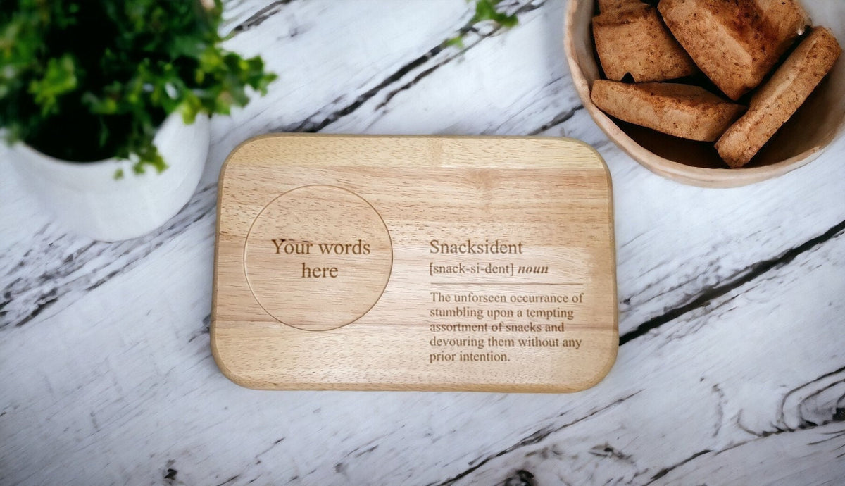 Personalised tea or coffee and biscuit board - Choice of wording - Gift - Present - For him - For her - Tray - Unique - Bespoke - Beer -wine