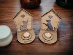 Personalised pet memorial candle holder - Stunning remembrance item - Display - Memories - Dog - Cat - Anniversary of death - Funeral - Urn
