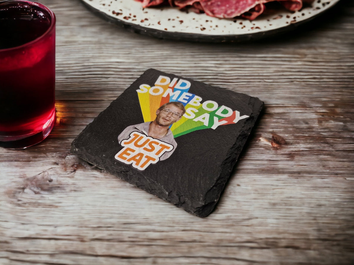 Jeffrey Dahmer Novelty Coaster - Bad Taste - Serial Killers - Crime - Murderabilia - Decor - Home - Colleague - Tea - Coffee - Man Cave