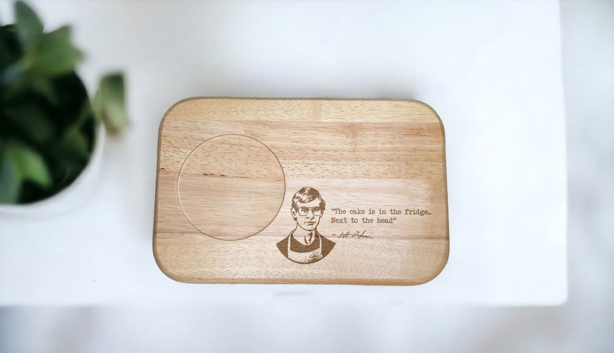 Jeffrey Dahmer tea or coffee and biscuit board - Novelty - Gift - Present - For him - For her - Tray - Unique - Bespoke - Beer -wine - Bar