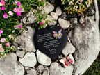 Personalised Butterfly Memorial grave marker, memorial slate - Memory - Indoor - Outdoor - Garden - Caravan - side - Candle Display - Gift
