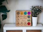 Personalised Recovery Token Display - Chips - Personalized Serenity Prayer Recovery Chip Holder - AA display - Holder - Serenity prayer
