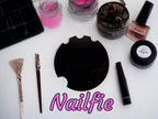 Acrylic Nailfie Nail Technician Prop - Acrylic Nail Prop Disc - Flat lay - Photo Prop - Salon Display - Accessory - Showcase - Varnish