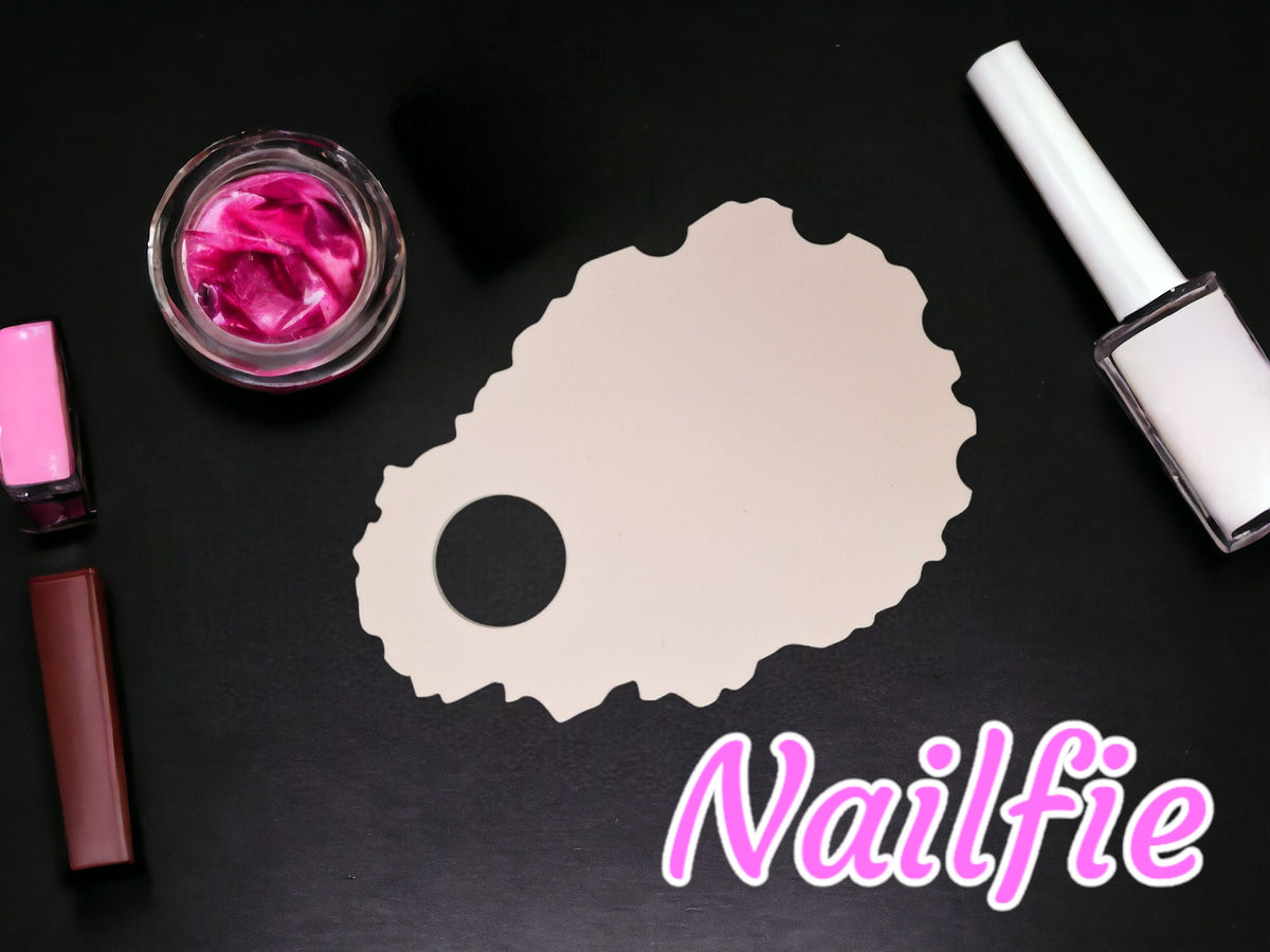 Acrylic Nailfie Nail Technician Prop - Acrylic Nail Prop Disc - Flat lay - Photo Prop - Salon Display - Accessory - Showcase - Varnish