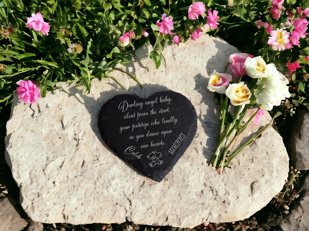 Baby - Child Memorial Grave Decoration, memorial slate, indoor or outdoor, Grave marker - Anniversary - Decor - Garden - Stake - Plaque
