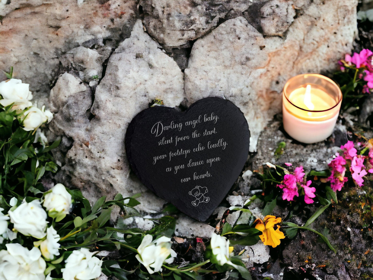 Baby - Child Memorial Grave Decoration, memorial slate, indoor or outdoor, Grave marker - Anniversary - Decor - Garden - Stake - Plaque