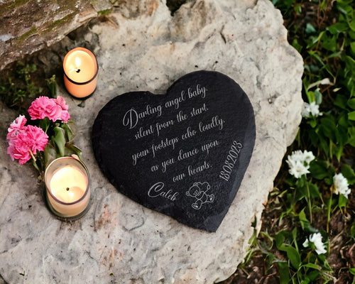 Baby - Child Memorial Grave Decoration, memorial slate, indoor or outdoor, Grave marker - Anniversary - Decor - Garden - Stake - Plaque