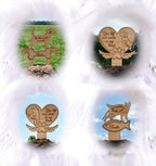 Personalised pet memorial grave markers - Stake - Garden shrine - Dog - Cat - Puppy - Anniversary - Remembering - Spike - Urn - Cremation