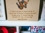 Personalised Preschool Handprint sign - Perfect keepsake - Frame - Unique - Bespoke - Paint - memory - Fathers day - Home decor - Unique