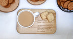 Personalised tea or coffee and biscuit board - Choice of wording - Gift - Present - For him - For her - Tray - Unique - Bespoke - Beer -wine