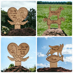 Personalised pet memorial grave markers - Stake - Garden shrine - Dog - Cat - Puppy - Anniversary - Remembering - Spike - Urn - Cremation