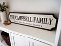 Personalised Family Name Sign - gift - Decoration - Plaque - Street sign - Railway - New couple - Gift - Present - Marriage - Train station