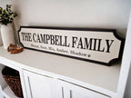 Personalised Family Name Sign - gift - Decoration - Plaque - Street sign - Railway - New couple - Gift - Present - Marriage - Train station