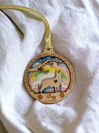 Personalised Pet Dog Memorial bauble - Decoration - Anniversary - Gift - Present - Rainbow bridge - keepsake - memory - Urn - Cremation