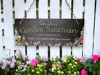 Personalised garden sign decoration - Printed onto high quality Welsh slate - great gift for garden lover - Gardening - rockery - yard art