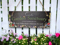 Personalised Bee garden sign decoration - Printed onto high quality Welsh slate - great gift - Bumble bee - Gardening - rockery - yard art