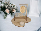 Personalised Wedding Memorial Centrepiece Candle Display - Bench - Save a seat - Wedding Decor - Bride - Groom - Keepsake - Remembrance