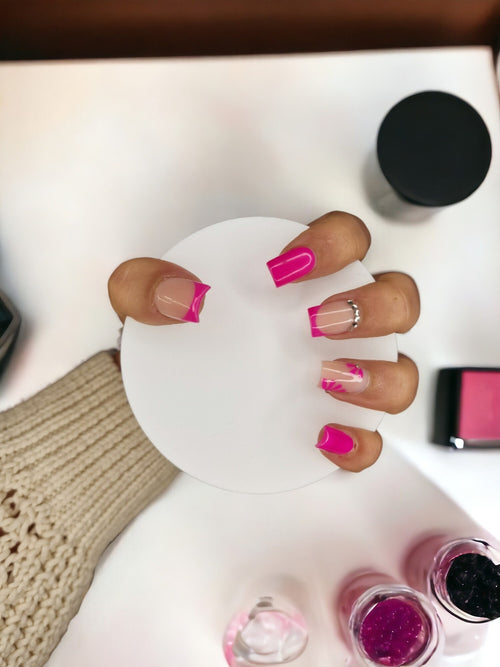 Acrylic Nailfie Nail Technician Prop - Acrylic Nail Prop Disc - Flat lay - Photo Prop - Salon Display - Accessory - Showcase - Varnish