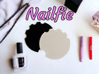 Acrylic Nailfie Nail Technician Prop - Acrylic Nail Prop Disc - Flat lay - Photo Prop - Salon Display - Accessory - Showcase - Varnish