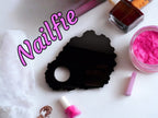 Acrylic Nailfie Nail Technician Prop - Acrylic Nail Prop Disc - Flat lay - Photo Prop - Salon Display - Accessory - Showcase - Varnish