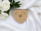 Personalised Ring Box - Ceremony - Best man - Hearth - Wooden engraved - Rustic Wedding - Sentimental keepsake - Something new - Page boy