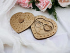 Personalised Ring Box - Ceremony - Best man - Hearth - Wooden engraved - Rustic Wedding - Sentimental keepsake - Something new - Page boy