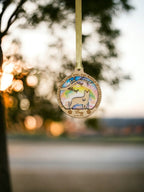 Personalised Pet Dog Memorial bauble - Decoration - Anniversary - Gift - Present - Rainbow bridge - keepsake - memory - Urn - Cremation