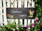 Personalised garden sign decoration - Printed onto high quality Welsh slate - great gift for garden lover - Gardening - rockery - yard art