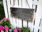 Personalised Bee garden sign decoration - Printed onto high quality Welsh slate - great gift - Bumble bee - Gardening - rockery - yard art