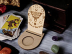 Tarot card of the day candle display - Alter stand - Oracle - Spread board - Fortune teller - Sun and Moon - Spiritualist - Witchy - Wiccan